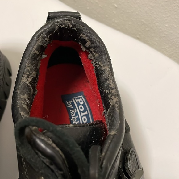 Polo Ralph Lauren Dress Shoes Mens Black Leather Duck Boots Size 10D - Picture 15 of 17